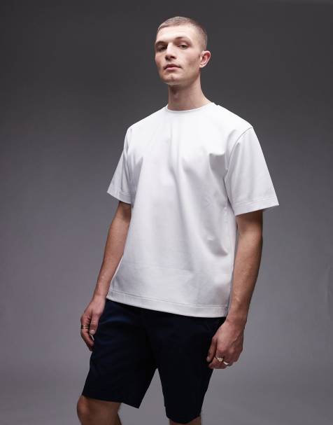 ARKET – Oversize-T-Shirt aus schwerem Interlock-Jersey in Weiß - view 1