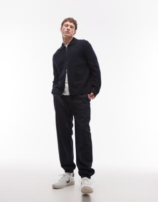 Arket Relaxed Fit Denim Jacket With Profile Stitched Chest Pocket In Navy