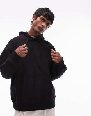 Arket ARKET oversized heavyweight hoodie in black