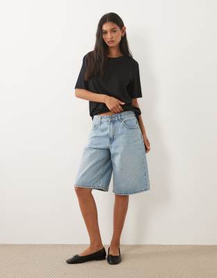 Arket Oversized Lighteight T-shirt In Black