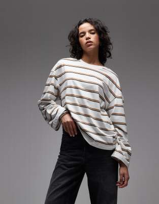 Arket Oversized Long Sleeved T-shirt In White