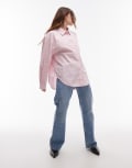 [Arket] ARKET oversized shirt in pink stripes 44 PINK