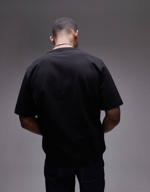 ARKET - Oversized sort T-shirt i kraftig jersey, 4 af 4