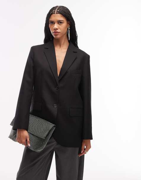 ARKET oversized boyfriend blazer in black