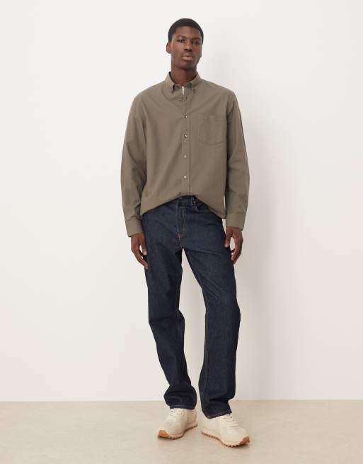 ARKET oxford shirt in charcoal gray, 2 of 5