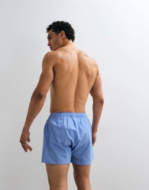 ARKET pack de 2 pantalones cortos de puro algodón a rayas azules, 2 de 4