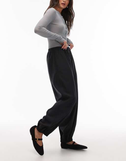 ARKET - Pantalon ample en laine mélangée - Noir, 4 de 5