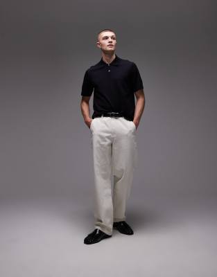 ARKET - Pantalon ample en toile - Blanc