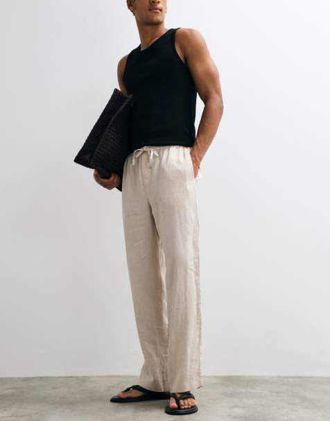 ARKET - Pantalones blanco hueso de lino puro - view 1