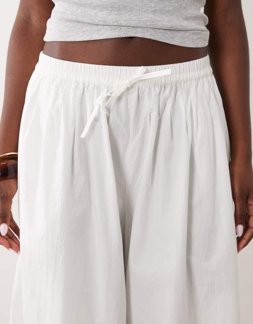 ARKET pantaloni balloon in puro cotone bianchi, 5 di 5
