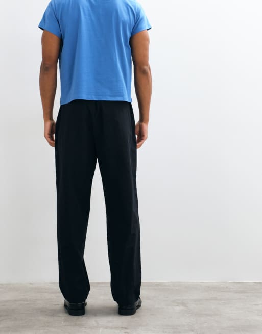 ARKET pantaloni casual barrel neri, 5 di 5