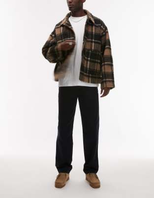 DESIGN - Pantaloni Eleganti Taglio Corto A Palloncino Marroni In Misto Lino Con Pieghe Sul Davanti - Foto 9