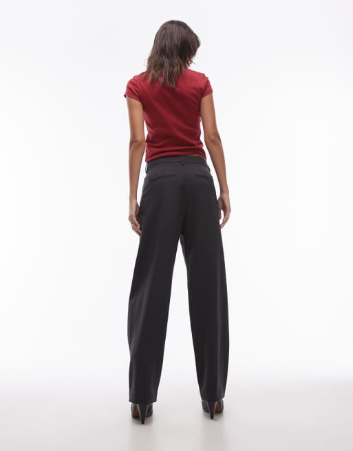 ARKET - Pantaloni elasticizzati a cilindro grigio mélange in misto lana in coordinato, 5 di 5