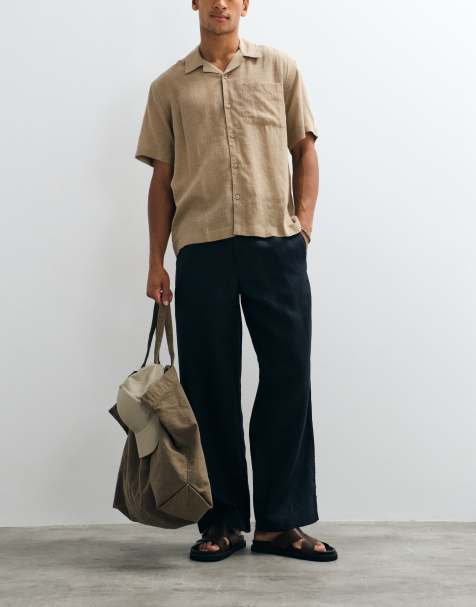 ARKET - Pantaloni in puro lino blu navy - view 1