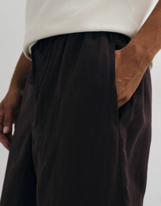 ARKET pantaloni in puro lino marrone cioccolato, 4 di 5