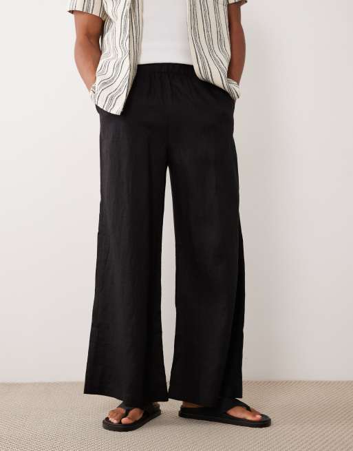 ARKET - Pantaloni neri in misto lino, 5 di 5