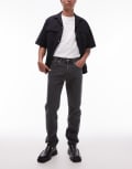 [Arket] ARKET Park regular straight fit jeans in charcoal grey W28 L30 Washed grey