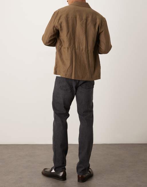 ARKET Park regular straight fit jeans in charcoal grey, 2 of 5