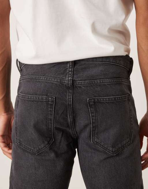 ARKET Park regular straight fit jeans in charcoal grey, 4 of 5