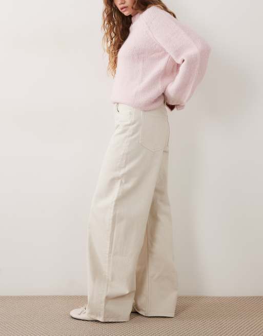 ARKET Peony baggy barrel leg jeans in white, 2 of 5