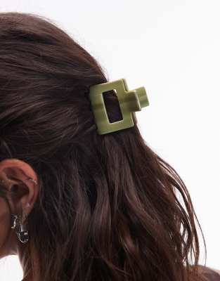 ARKET - Pince à cheveux carrée - Vert