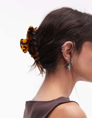 ARKET - Pince à cheveux motif écaille de tortue - Marron