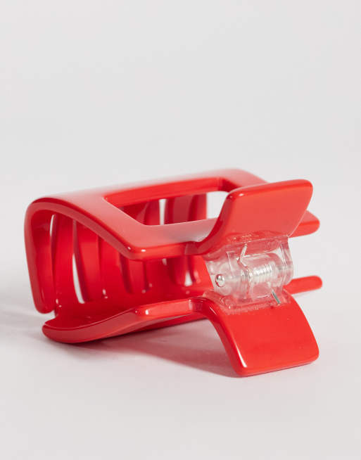 ARKET pinza de garra cuadrada en rojo, 3 de 3