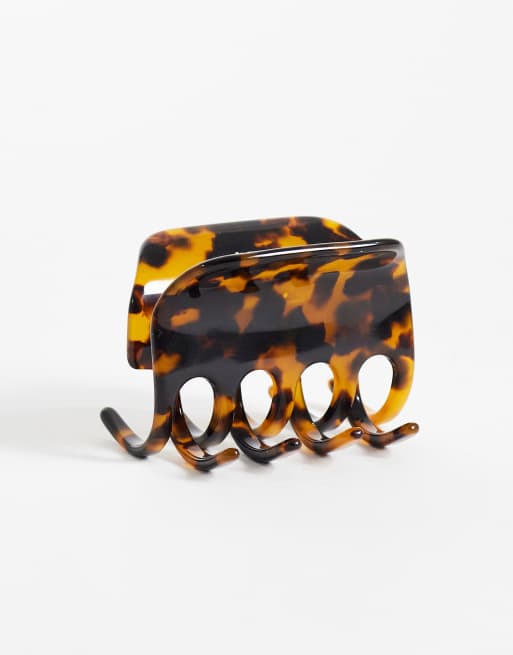 ARKET - pinza de pelo con estampado carey marrón - BROWN, 2 de 3