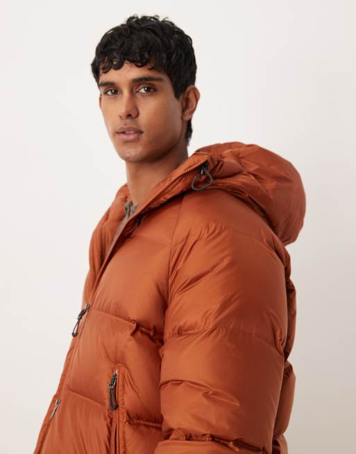 ARKET - Piumino sportivo arancione con cappuccio, 4 di 5