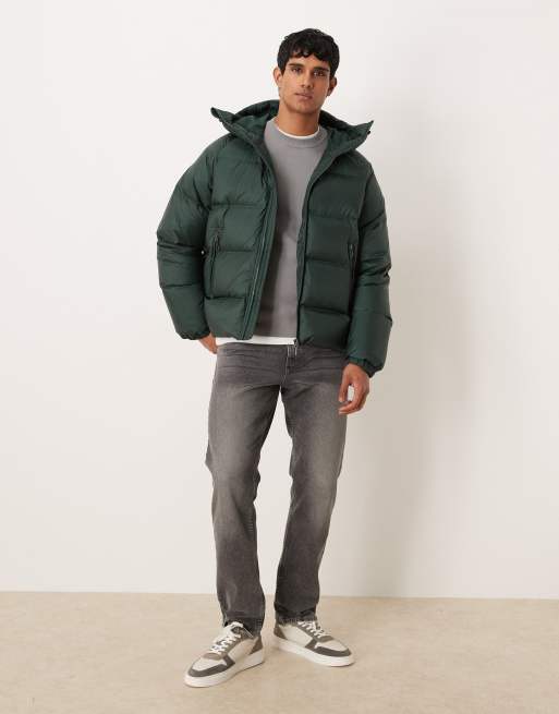 ARKET - Piumino sportivo verde con cappuccio, 2 di 5