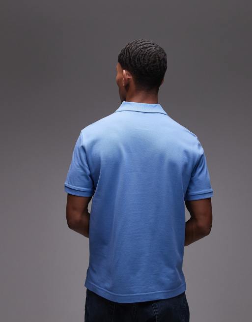ARKET - Polo à manches courtes en jersey piqué - Bleu, 2 de 4