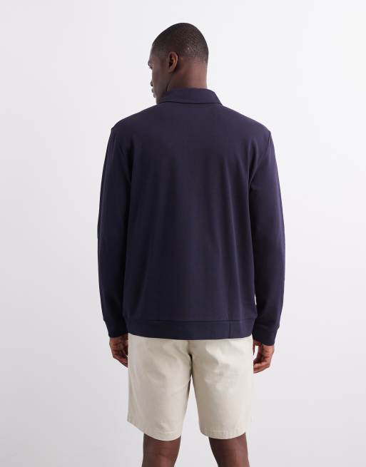 ARKET - Polo a maniche lunghe blu navy, 3 di 5