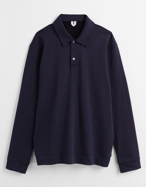 ARKET - Polo a maniche lunghe blu navy, 5 di 5