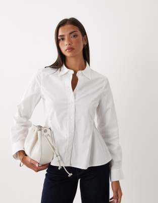 Arket Poplin Shirt In White