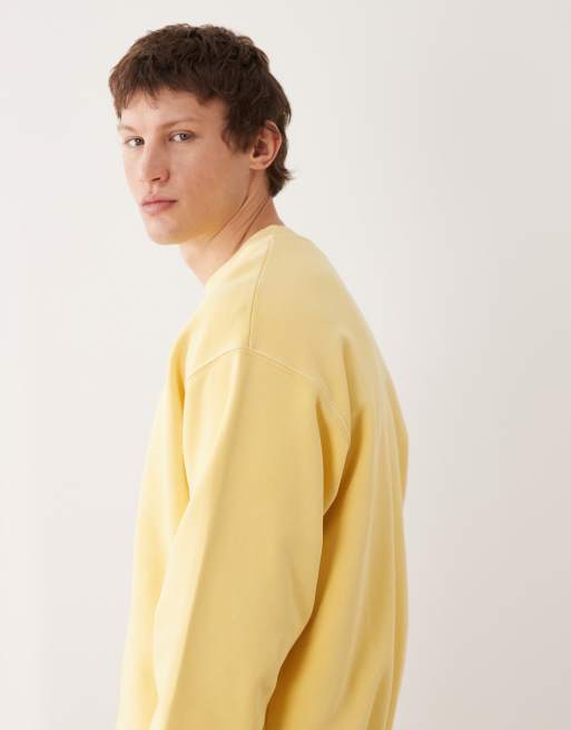 ARKET – Premium – Gul sweatshirt med rund halsringning , 4 av 5
