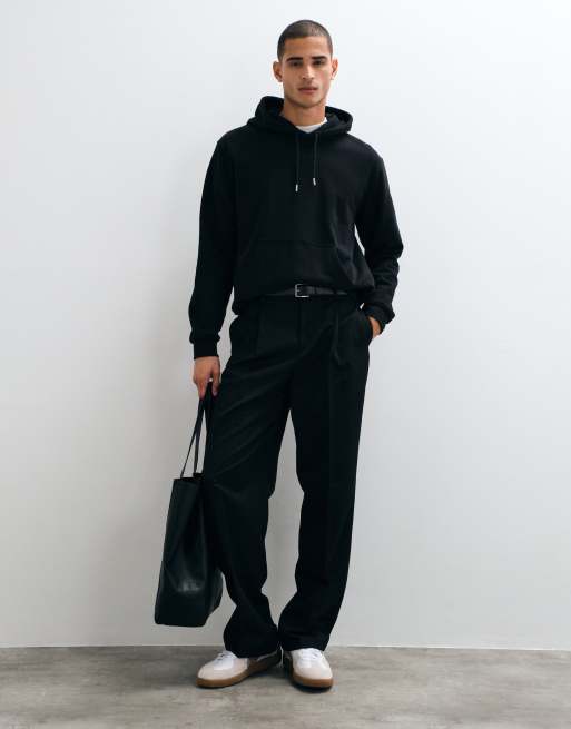 ARKET Premium-Hoodie aus reiner Baumwolle in Schwarz, 3 von 5
