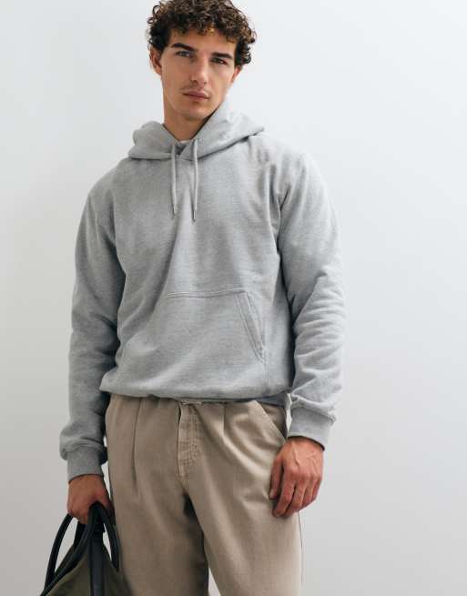 ARKET Premium pure cotton heavy weight hoodie in grey, 2 of 5