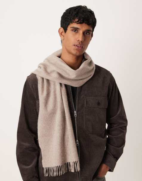 ARKET premium pure knit scarf in mole - view 1