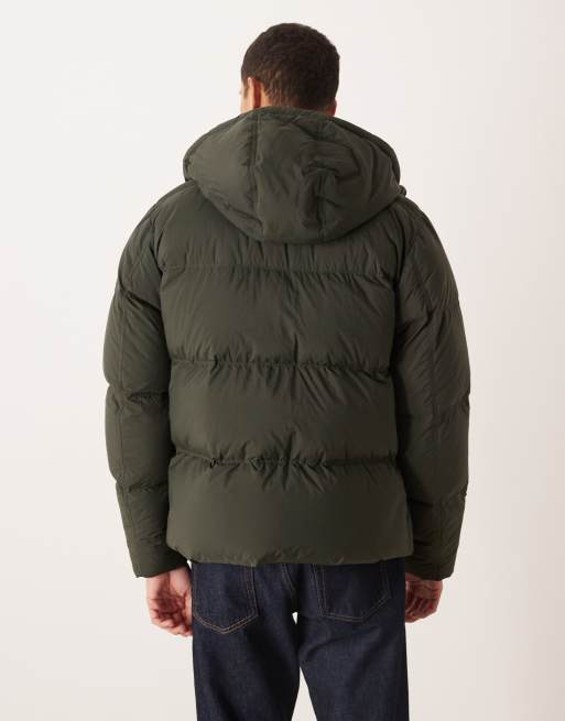 ARKET – Pufferjacke in Khaki mit Daunenfüllung und Kapuze, 3 von 5
