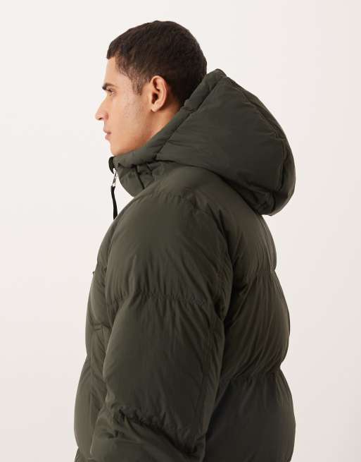 ARKET – Pufferjacke in Khaki mit Daunenfüllung und Kapuze, 4 von 5