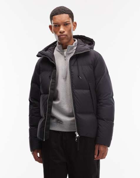 ARKET – Pufferjacke in Schwarz mit Daunenfüllung und Kapuze - view 1