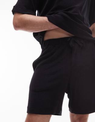 ARKET PULL ON SOFT TOUCH TERRYCLOTH SHORTS 