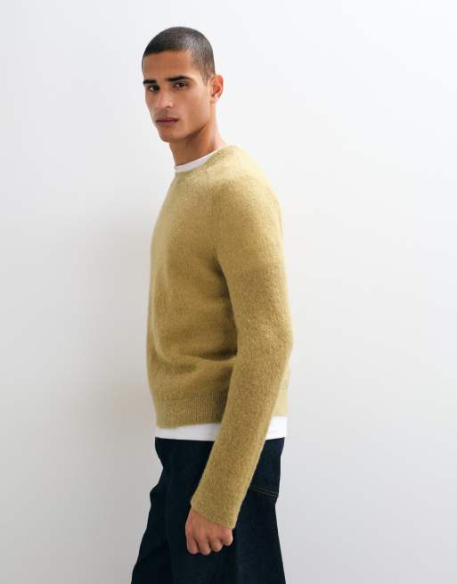 ARKET pull ras de cou en bouclé riche en laine beige, 4 de 5