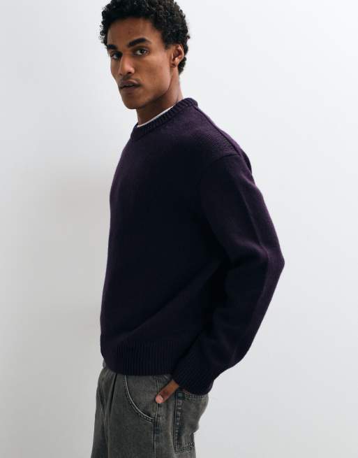 ARKET Pullover aus Wollmix in Oversize in Flieder, 4 von 5