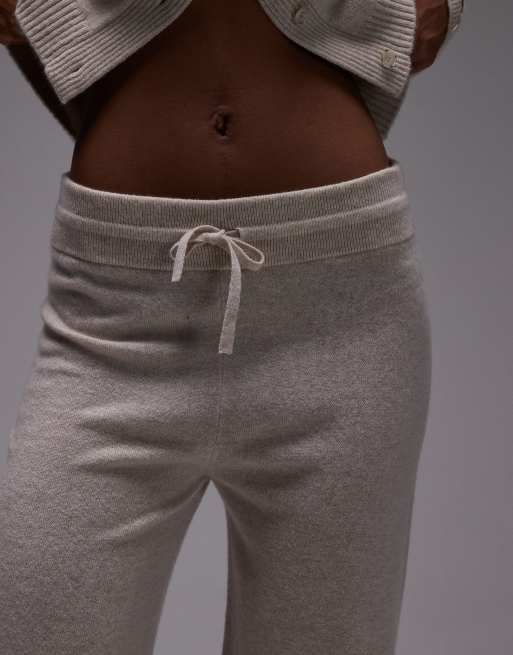 ARKET pure cashmere knitted pants with pull-on waist in beige melange (Part of a set), 4 of 5