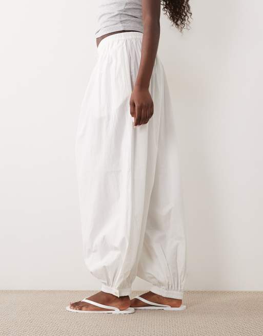 ARKET pure cotton balloon pants in white, 2 of 5