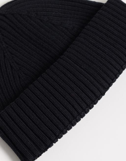 ARKET pure cotton beanie in black, 2 of 3