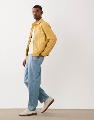 Arket Pure Cotton Blouson Jacket In Yellow
