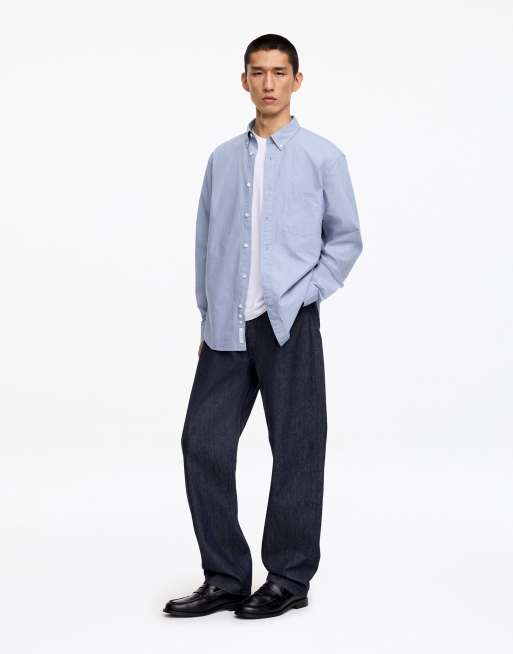 ARKET pure cotton check shirt in blue, 2 of 4