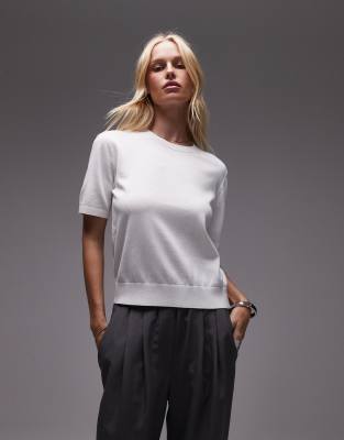 Arket Pure Cotton Knit T-shirt Top